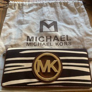Michael Kors Zebra Print Wristlet